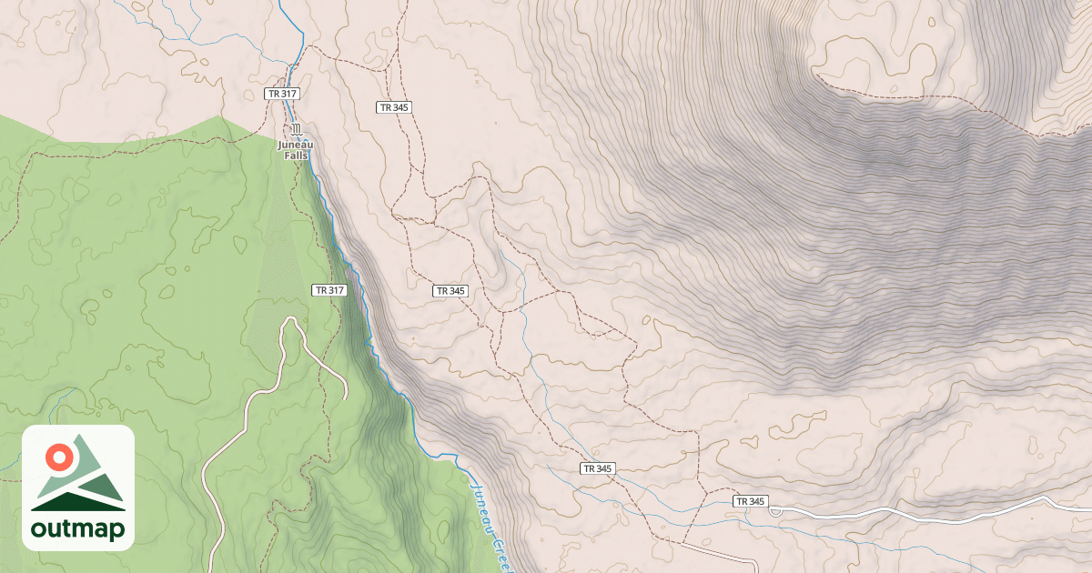 Map of Bean Creek Trail