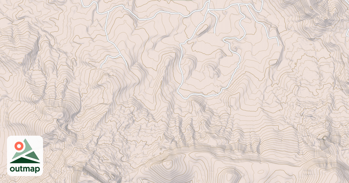 Map of Alex Draw To Mcgary Canyon