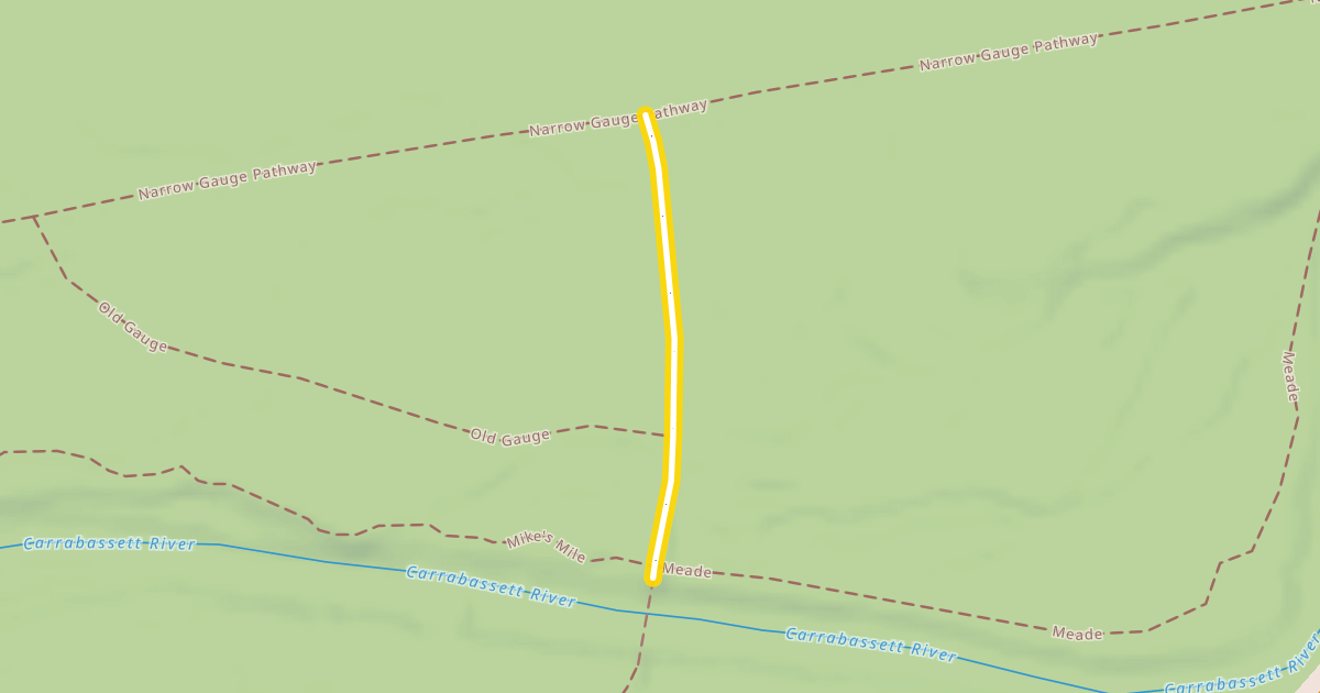 Map preview of Narrow Gauge Pathway
