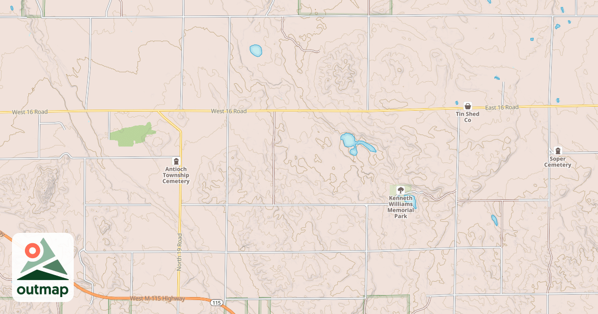 Map of 20 Rd. To Grand Traverse County Mccct