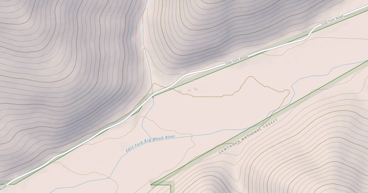 Map preview of E FK BIG WOOD RIVER