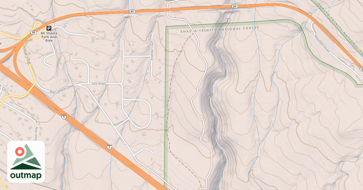 Map of BIG CANYON