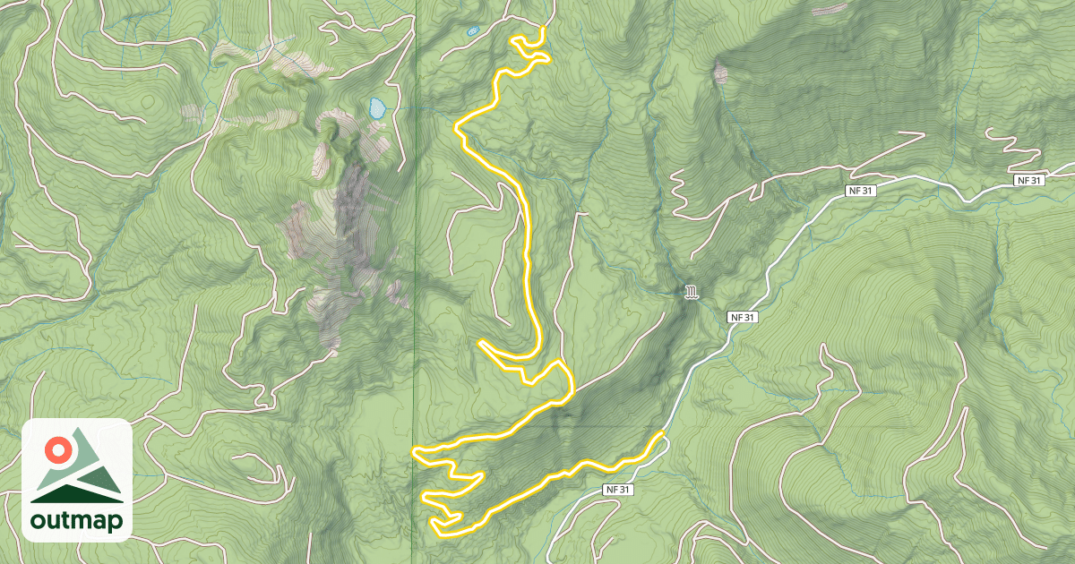 Map of Forest Road 3140