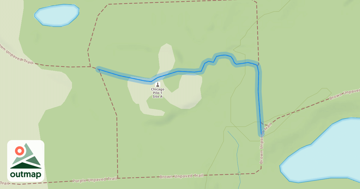 Map of Blue Single Track Trail