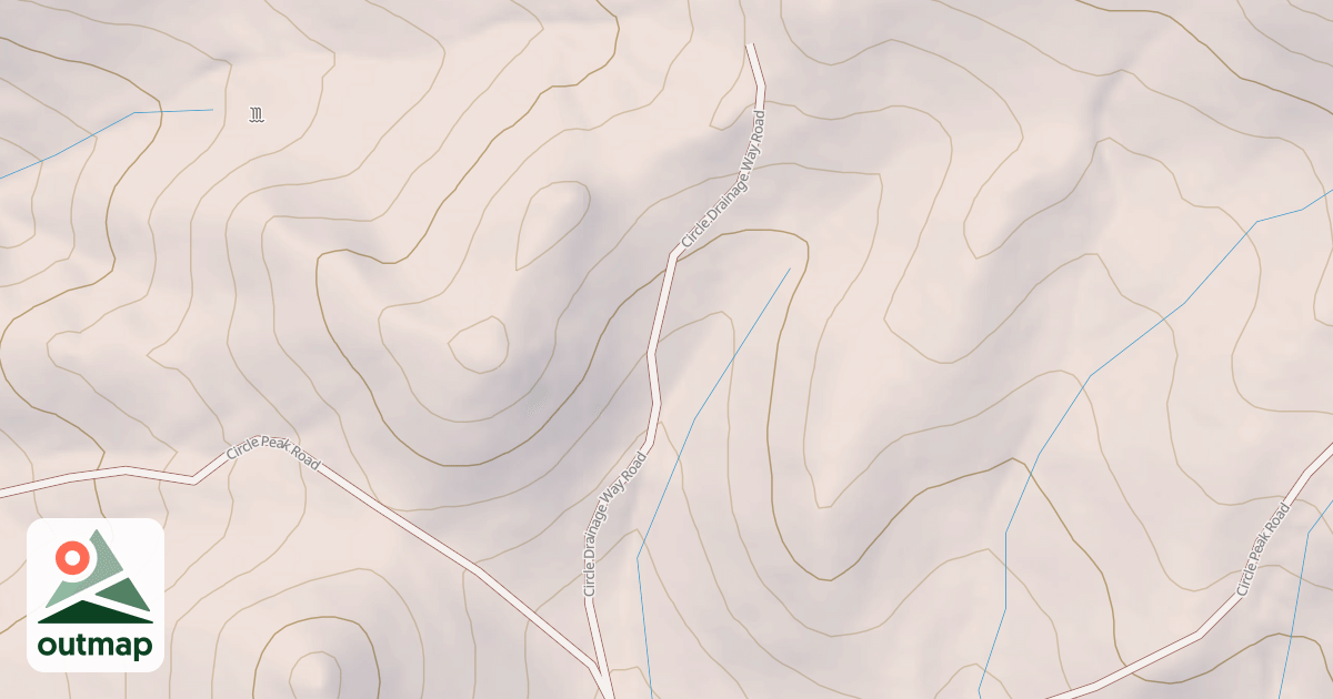 Map of CIRCLE DRAINAGE WAY ROAD