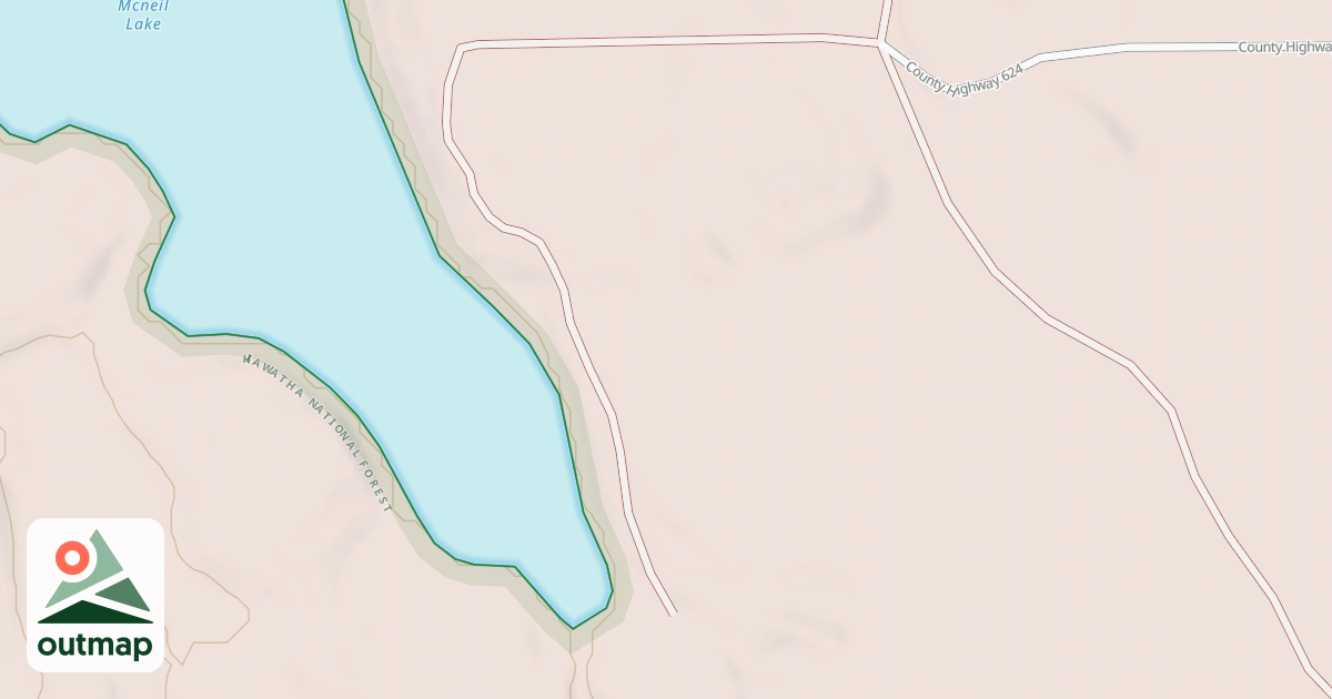 Map of MC NEIL LAKE SPUR B