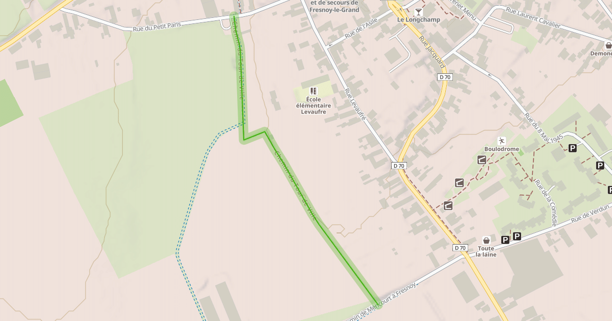 Map preview of Chemin du Tour de Ville