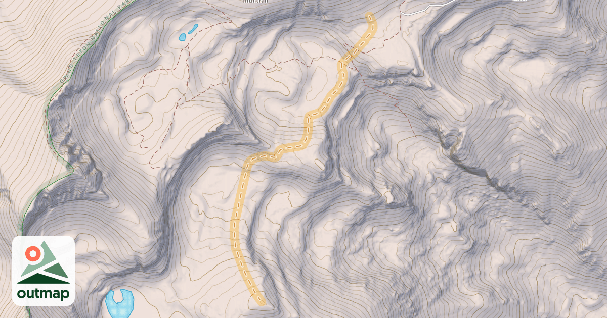 Map of Rock Springs Lower Traverse