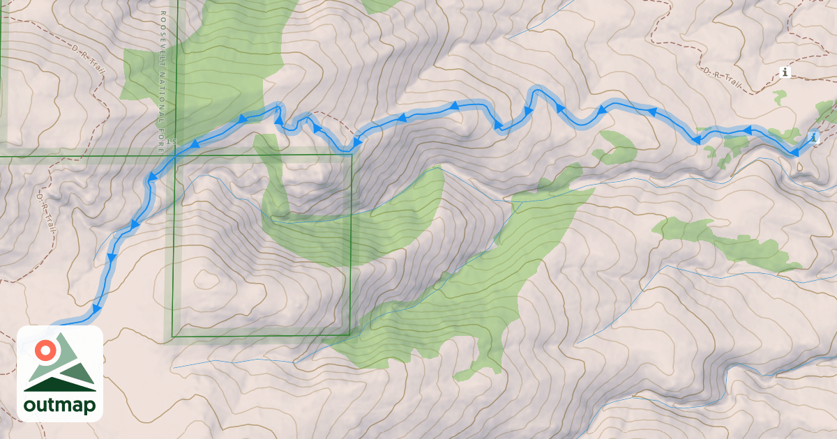 Map of Power Line Trail