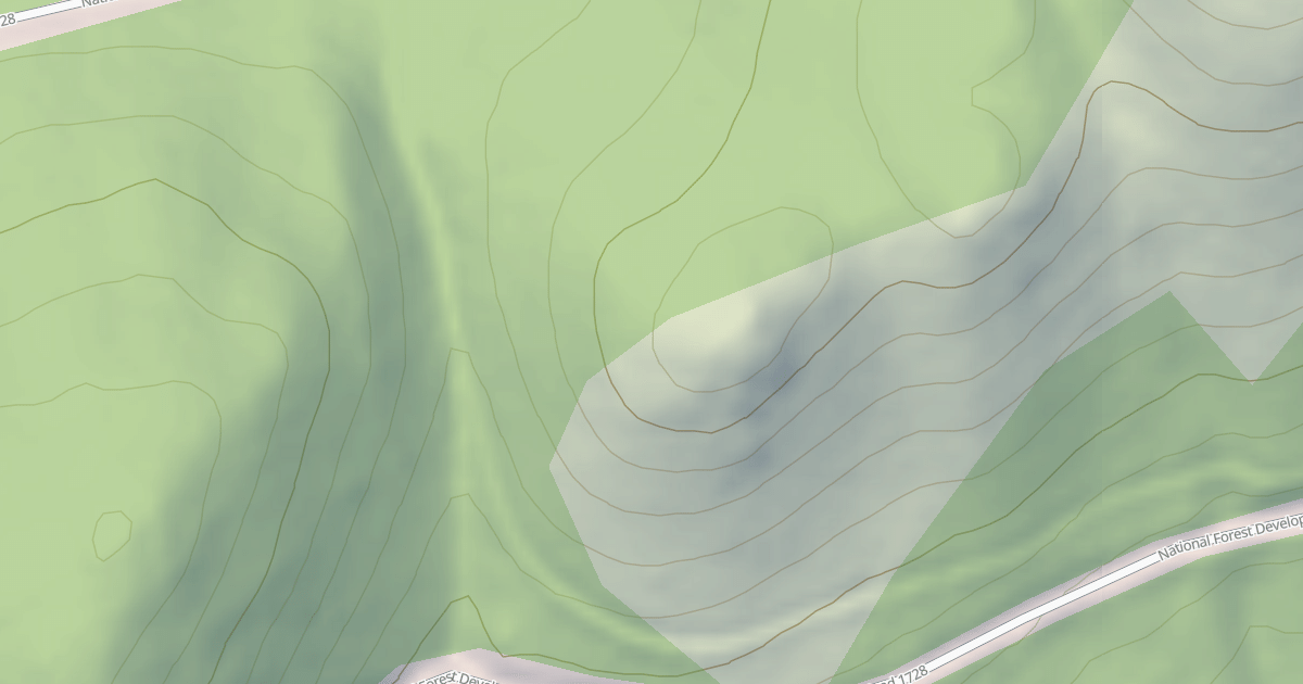 Map preview of USFS Motor Vehicle Use Map Roads {2C428D55-CDEE-44BA-B111-807555988A64}