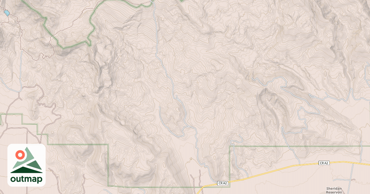 Map of EAST DRY CR