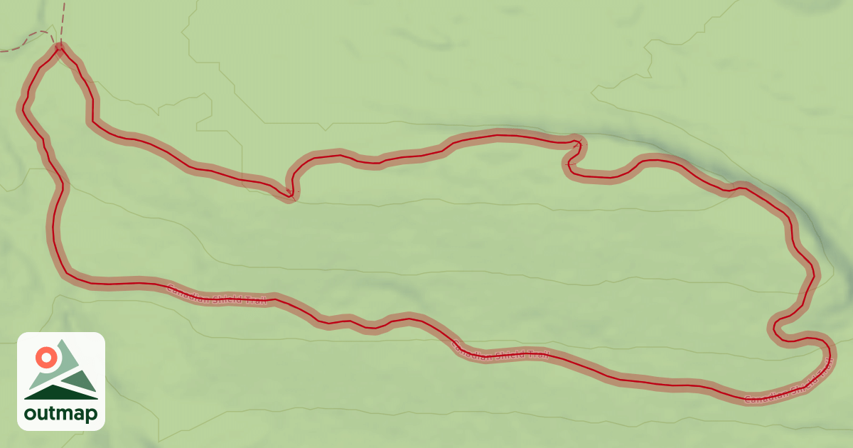 Map of Canadian Shield Trail