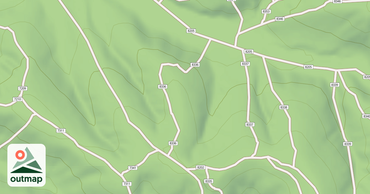 Map of USFS Motor Vehicle Use Map Trails 19867