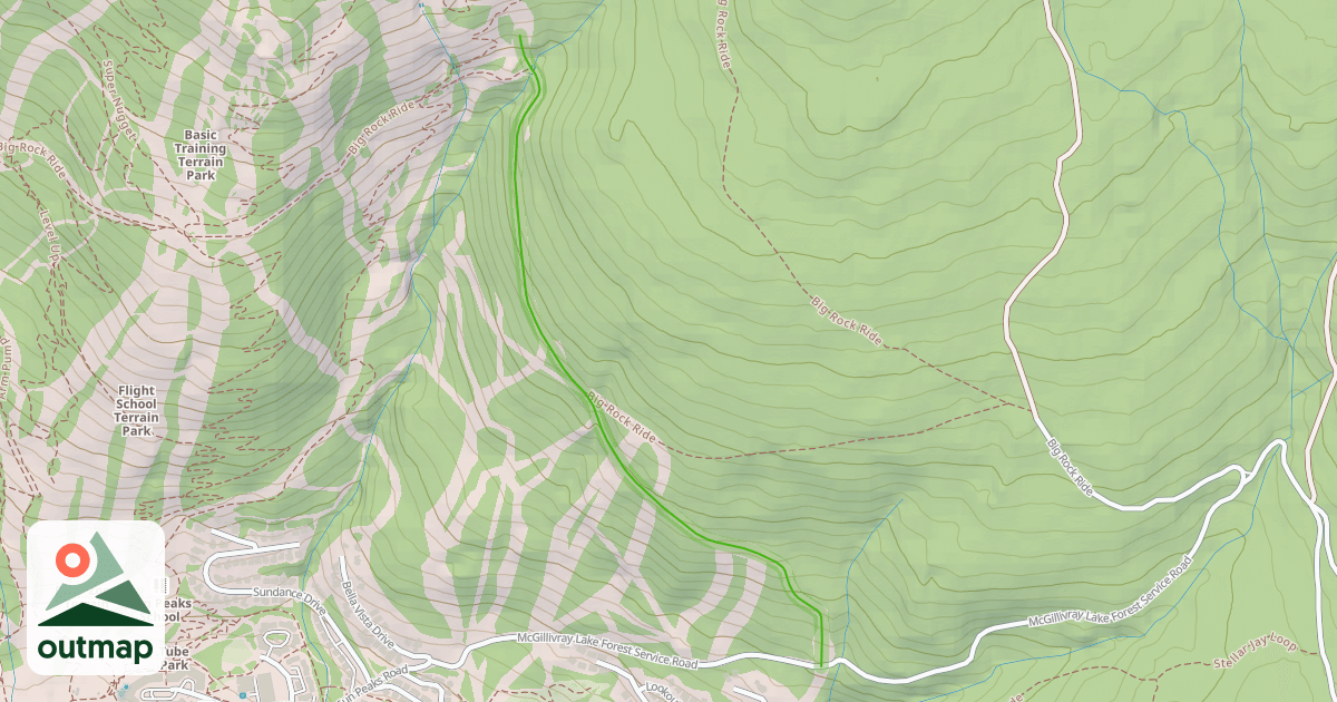 Map of East Village Ski Way