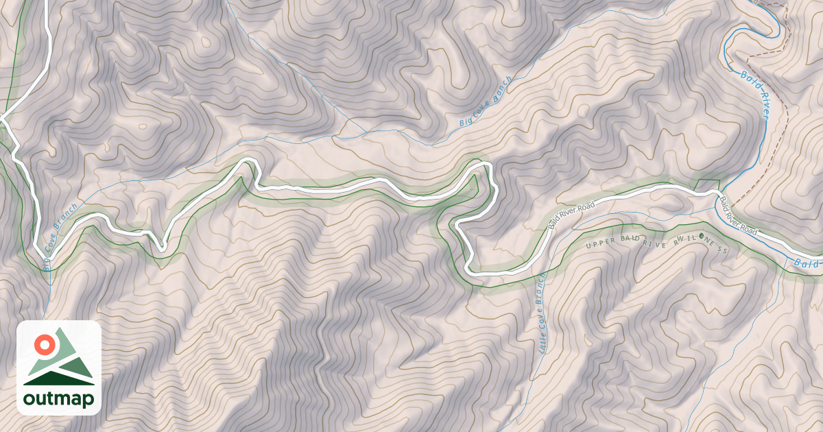 Map of BALD RIVER