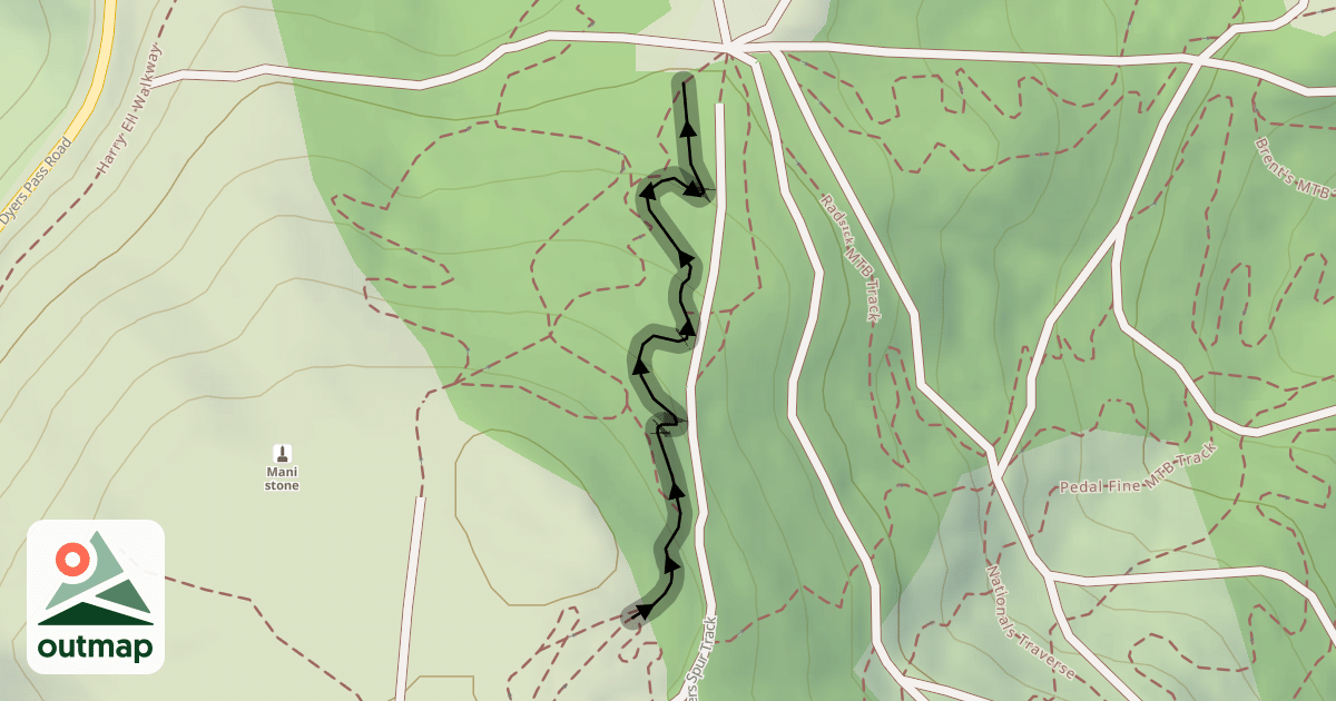 Map of Sasame Street MTB Track