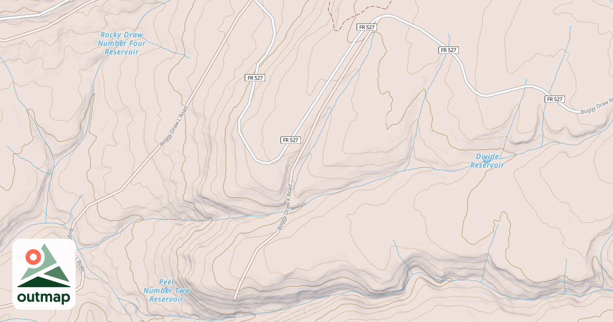 Map of BOGGY DRAW K
