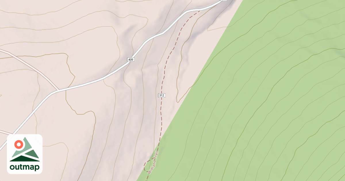 Map of SOUTH FK BLOOMINGTON CY