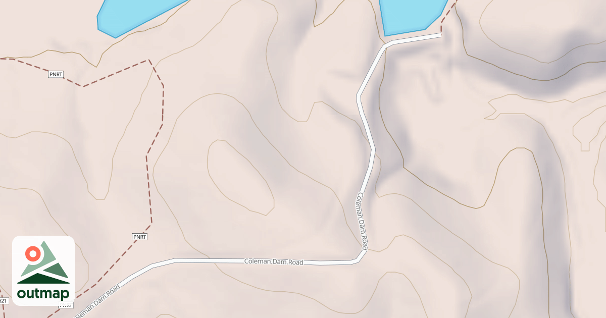 Map of COLEMAN DAM
