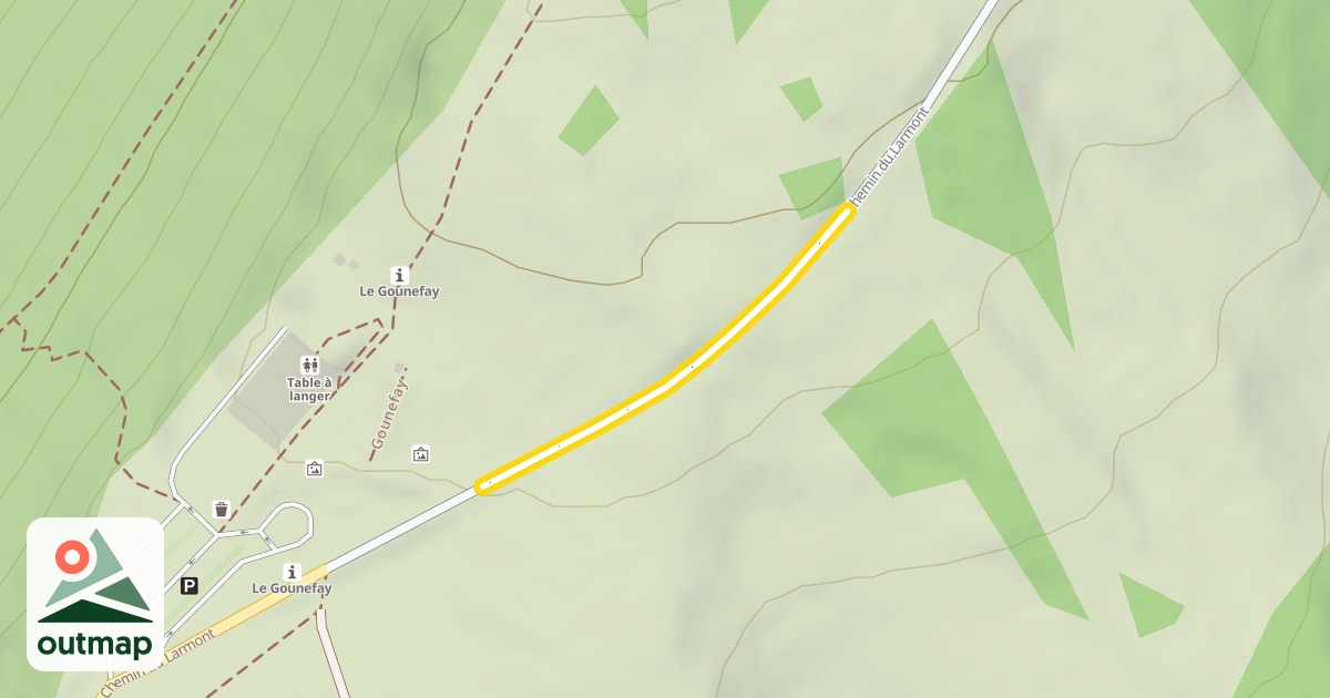 Map of Chemin du Larmont