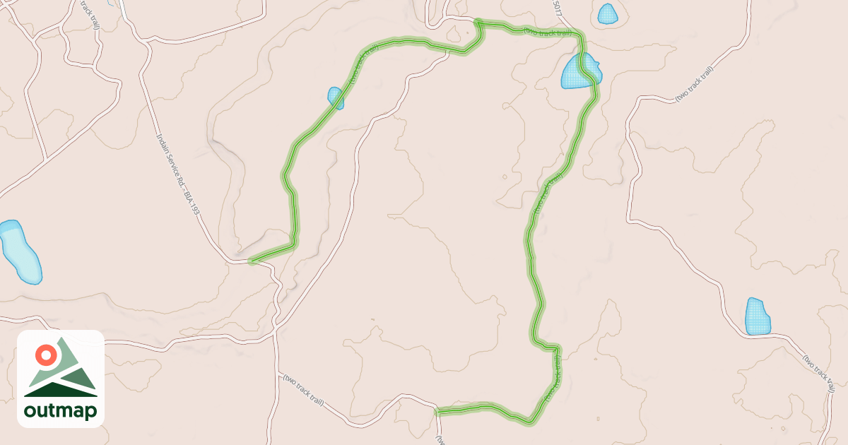 Map of (two track trail)