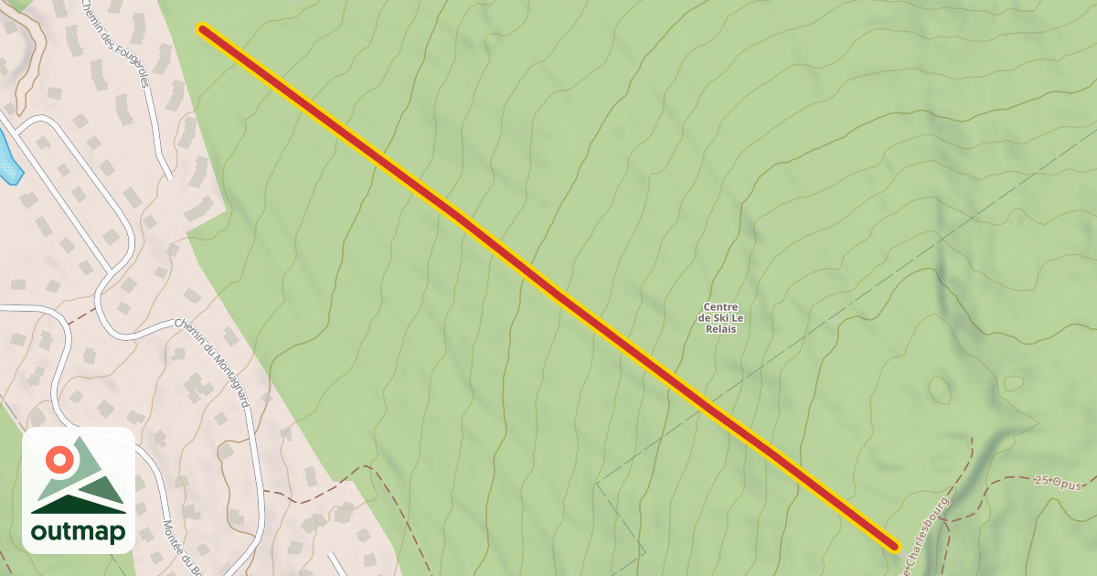 Map of F-Télésiège quadruple débrayable