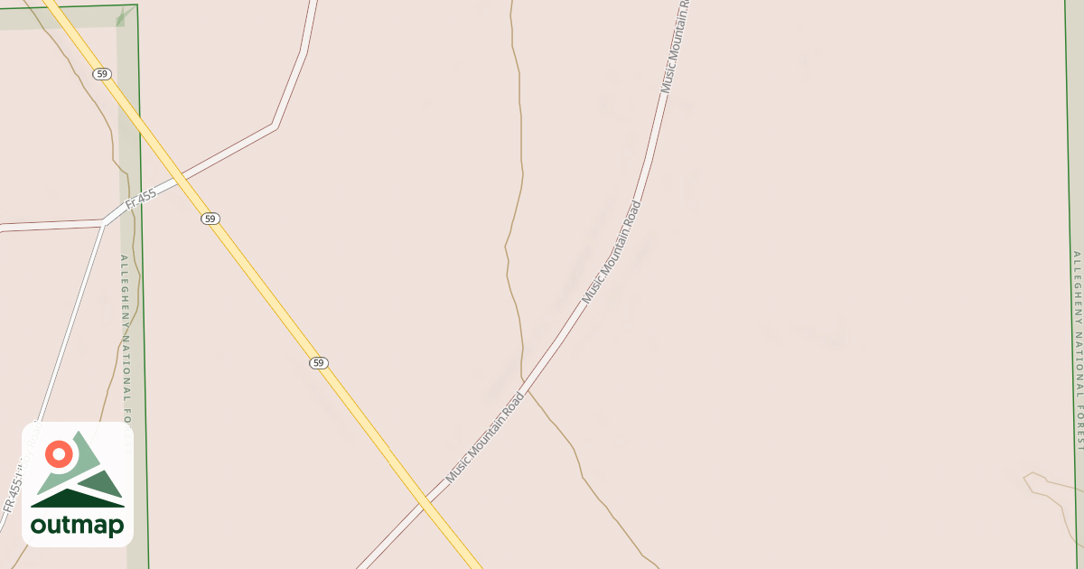 Map of LAVINS RUN