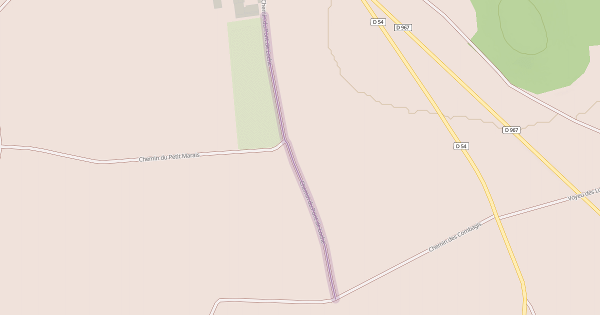 Map preview of Chemin du Pont de Loche