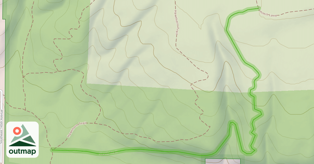 Map of South Trail