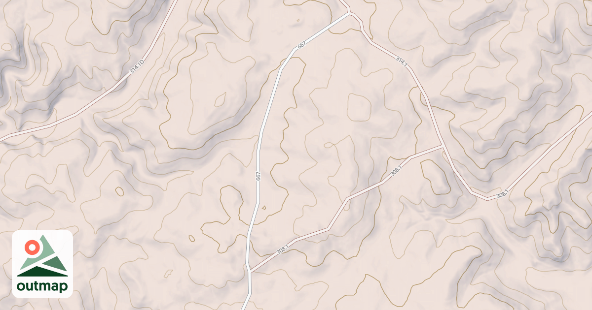 Map of HAY CREEK BR. 1A