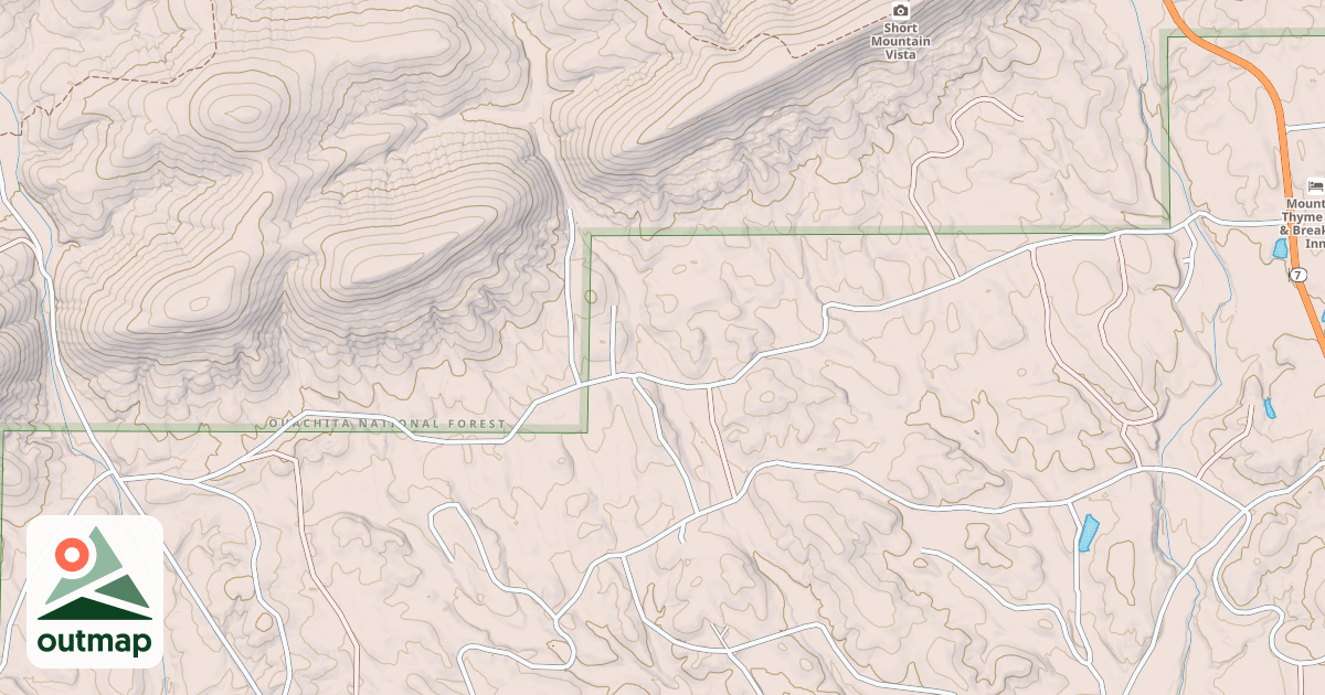 Map of BLUE MTN