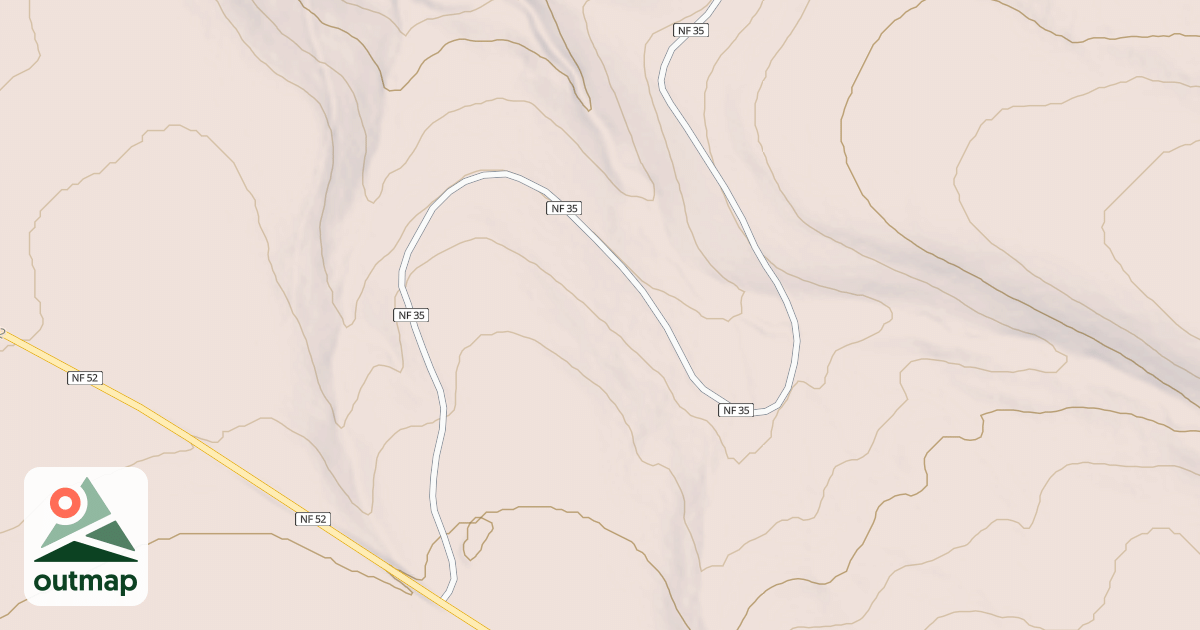Map of USFS Motor Vehicle Use Map Roads {43DB9306-7D28-407F-A62A-2A7E06D25C4C}