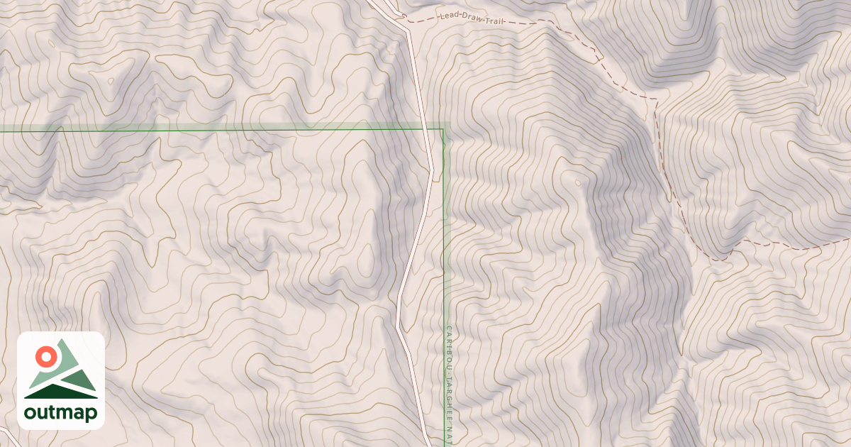 Map of Lead Draw-Crestline Connector