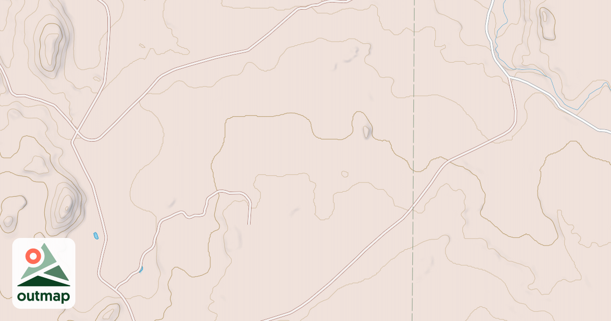 Map of EAST HOLE IN GROUND