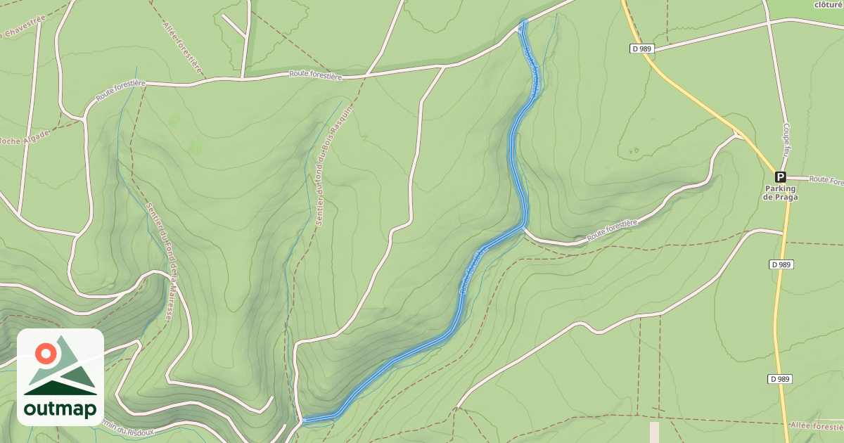 Map of Route forestière