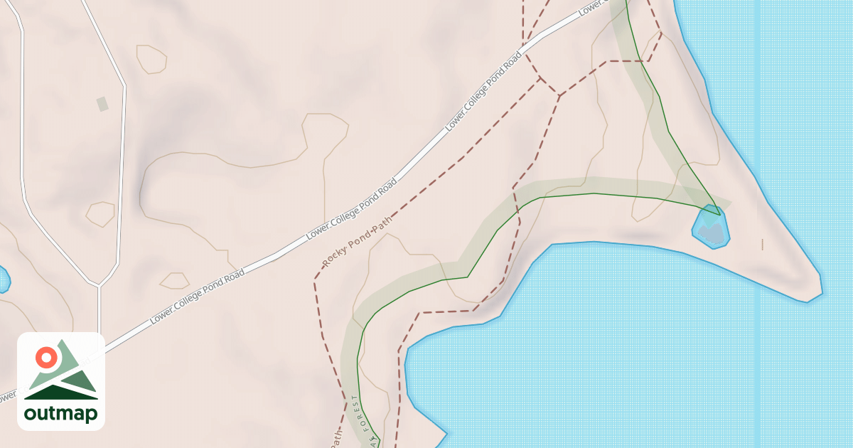 Map of Rocky Pond Path