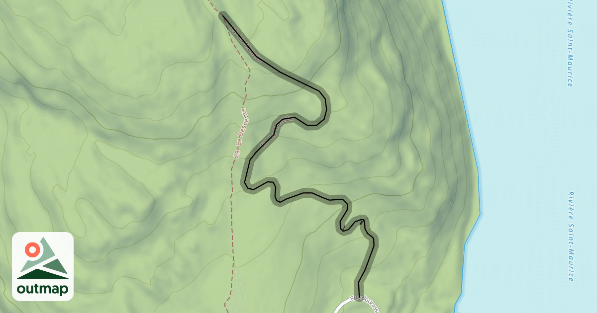 Map of 13- La Montée