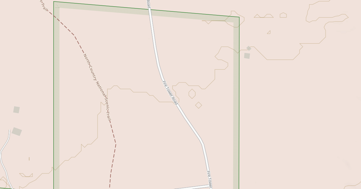 Map preview of UDELL FIRETOWER INTERP SITE
