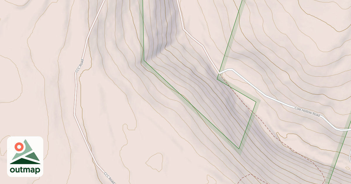 Map of Duck Pond Snowmobile Trail