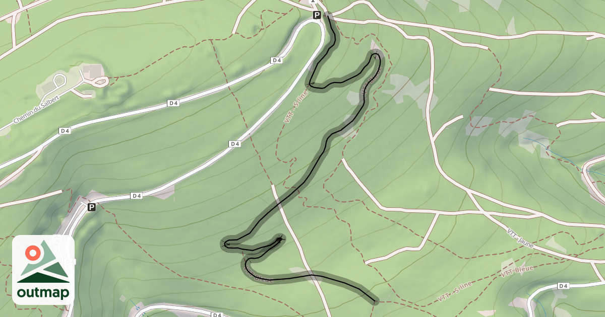 Map of VTT Bleue