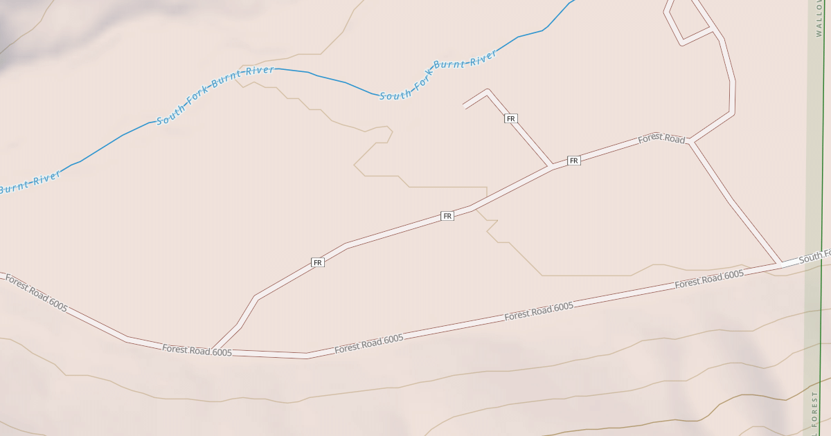 Map preview of USFS National Forest System Roads {03948BC3-A01C-4801-83A4-CE2F75F51184}