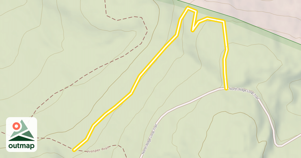 Map of Middle Pass Trail