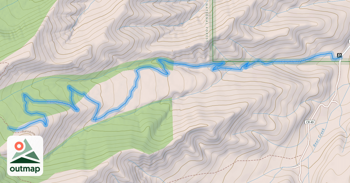 Map of Columbine Trail