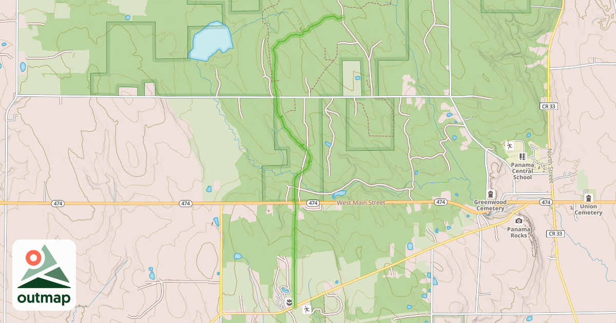 Map of Fred J. Cusimano Westside Overland Trail