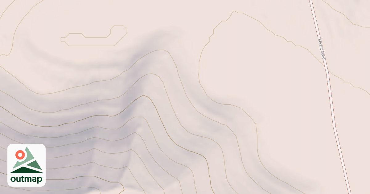Map of FLAT RIDGE OVERLOOK