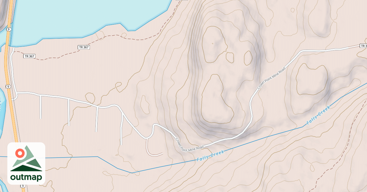 Map of CROWN POINT MINE ROAD