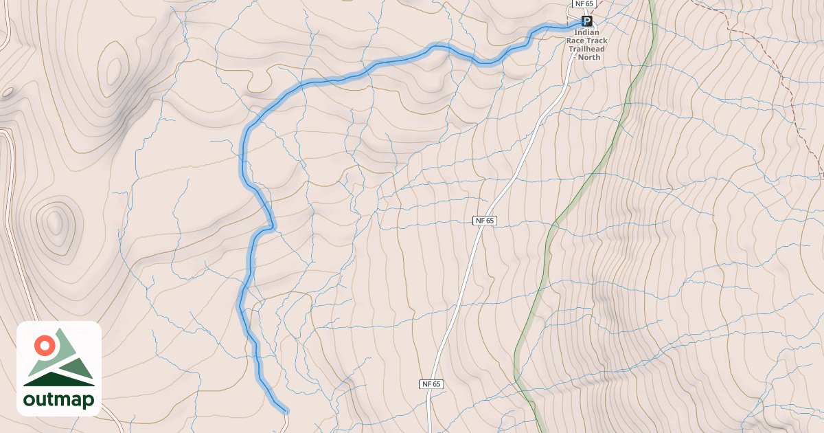 Map of Falls Creek Trail #152