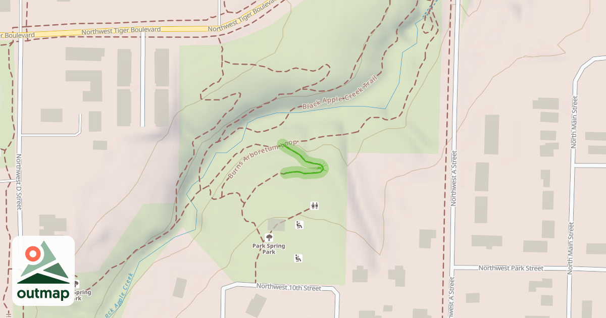 Map of Arboretum Connector
