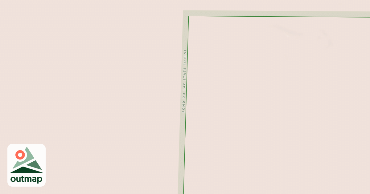 Map of Fond du Lac State Forest Trails
