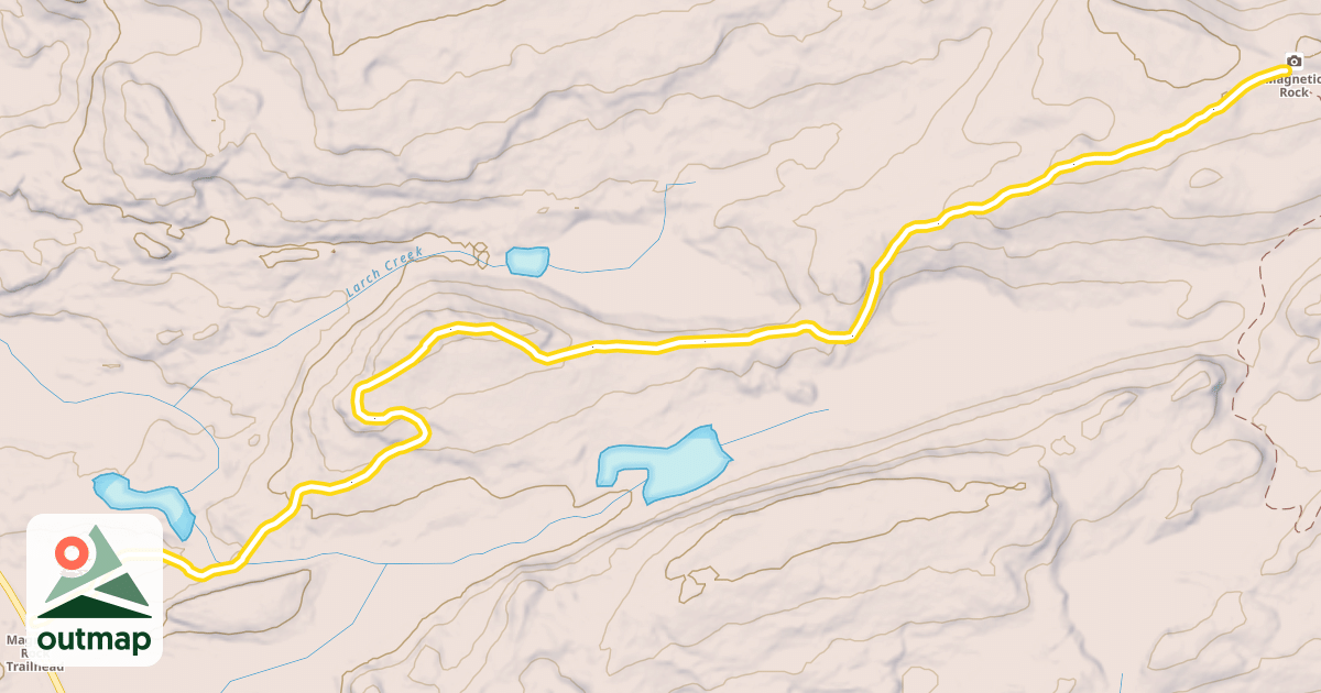 Map of Magnetic Rock Trail